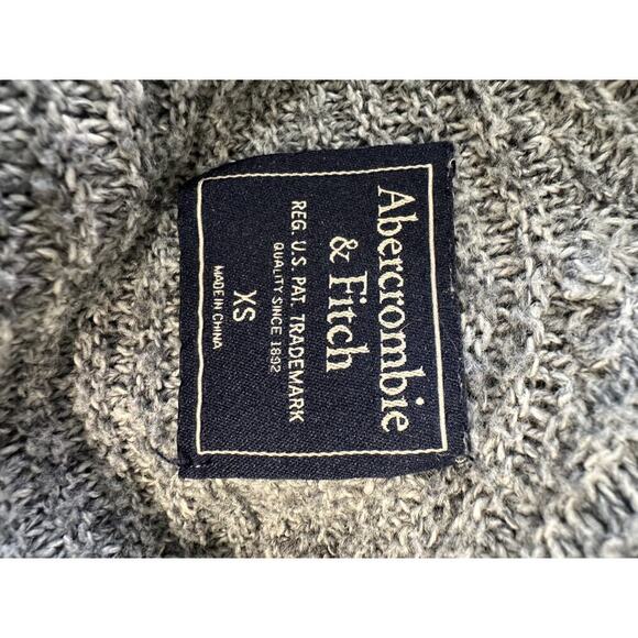 Abercrombie & Fitch Gray Ribbed Open Front Cardigan Sweater Women’s XS - Picture 9 of 10